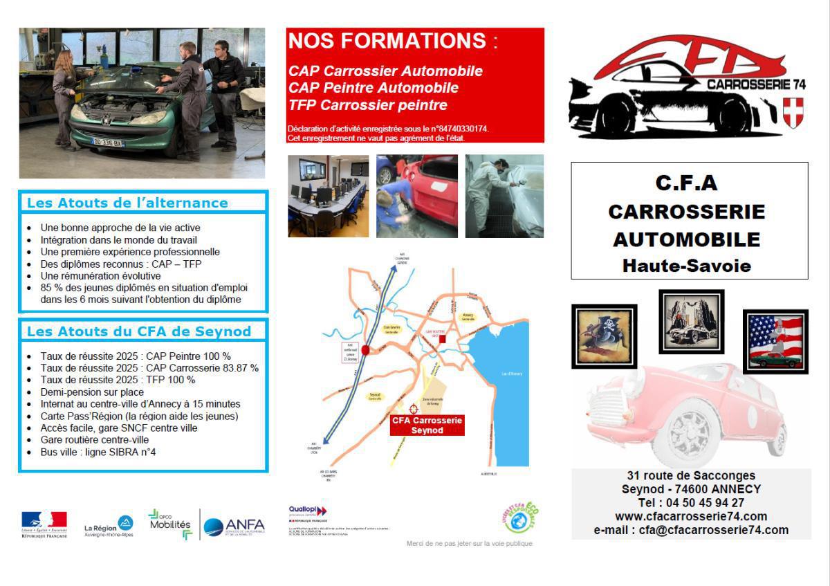 Portes ouvertes CFA Carrosserie automobile Annecy - Seynod 