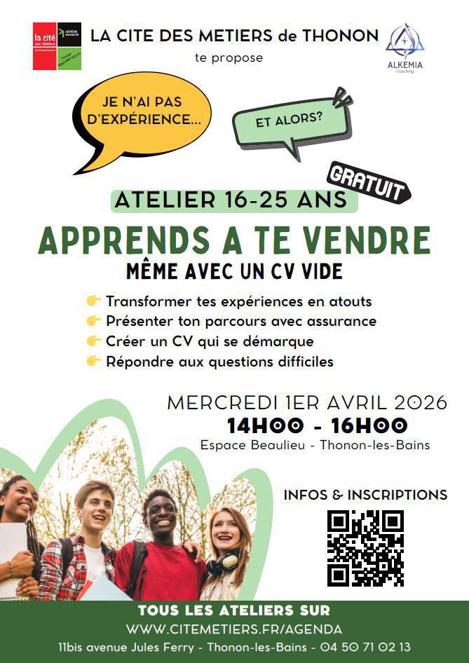 Atelier « apprends à te vendre même avec un CV vide »