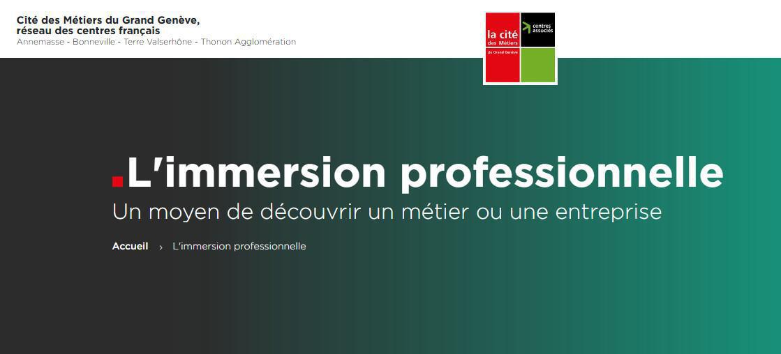 Atelier "L'immersion professionnelle"