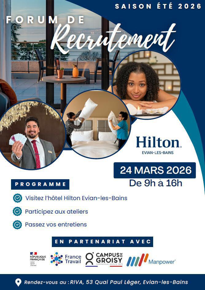 Forum recrutement HILTON Evian-les-Bains
