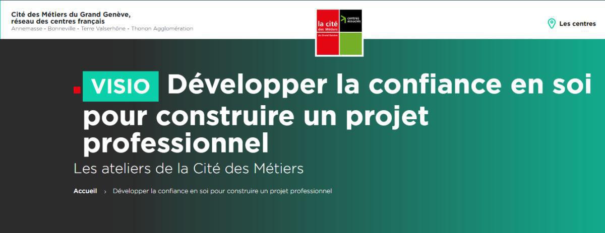 Atelier en Visio "Développer la confiance en soi pour construire un projet professionnel"