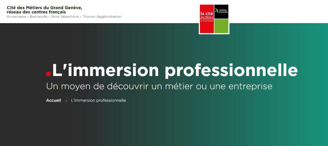 Atelier "L'immersion professionnelle"