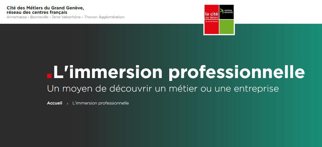 Atelier "L'immersion professionnelle"