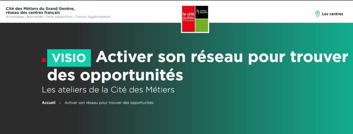 Atelier en Visio "Activer son réseau pour trouver des opportunités"