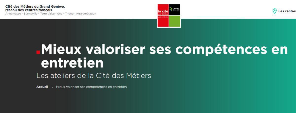 Atelier "Mieux valoriser ses compétences en entretien"