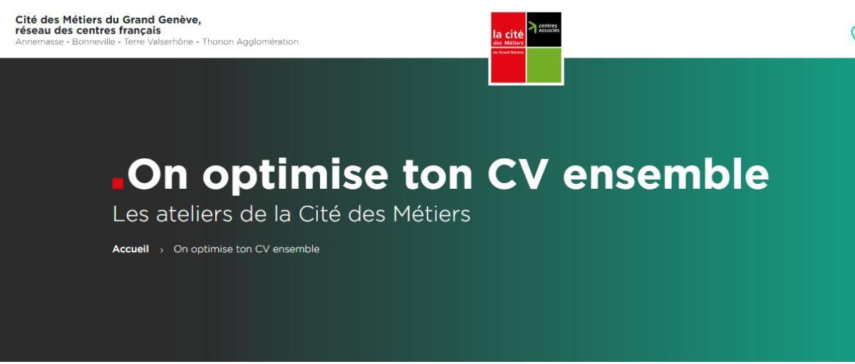 Atelier " On optimise ton CV ensemble "