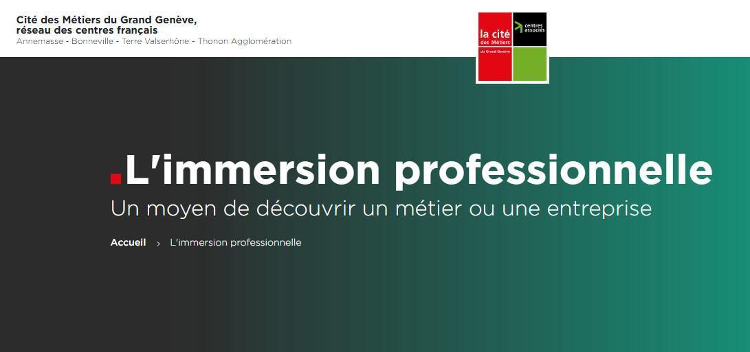Atelier "L'immersion professionnelle"
