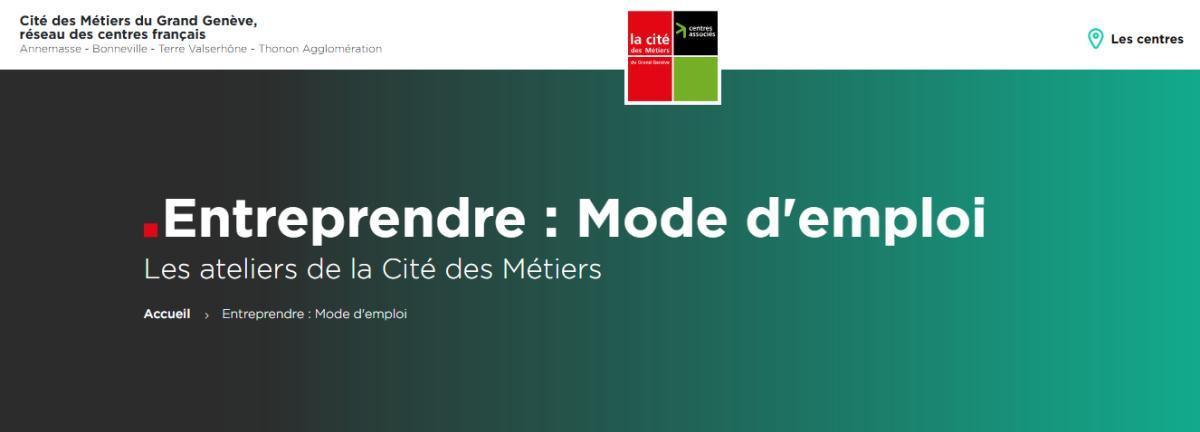 Atelier "Entreprendre : Mode d'emploi"
