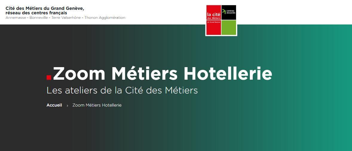 Atelier "Zoom Métiers Hotellerie"