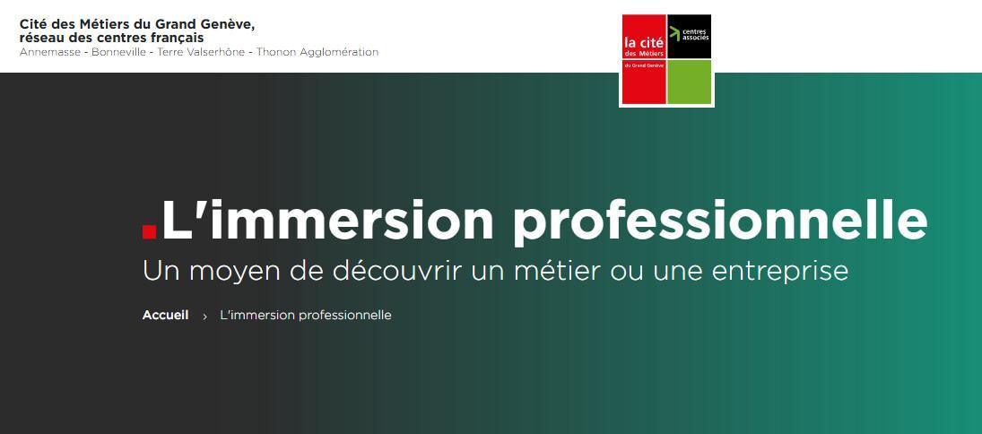 Atelier "L'immersion professionnelle"