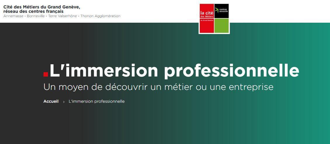 Atelier "L'immersion professionnelle"