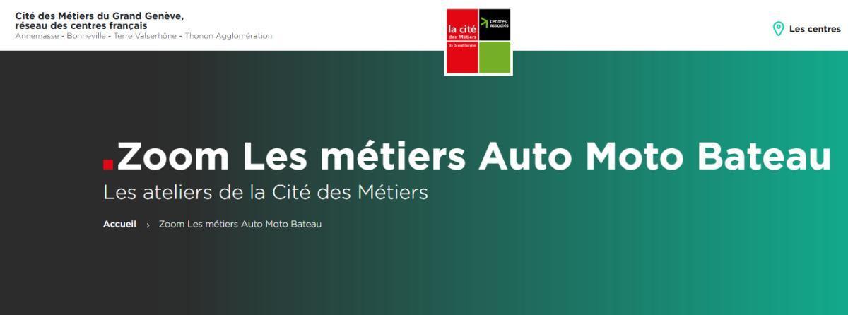 Atelier "Zoom Les métiers Auto Moto Bateau"