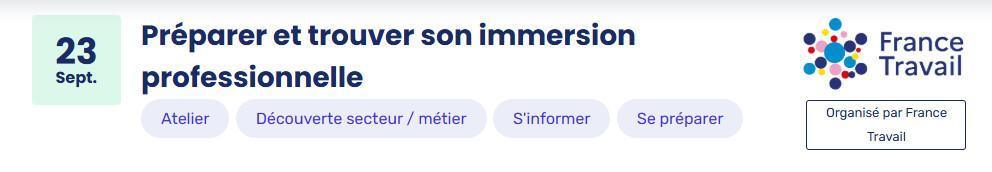 Préparer et trouver son immersion professionnelle