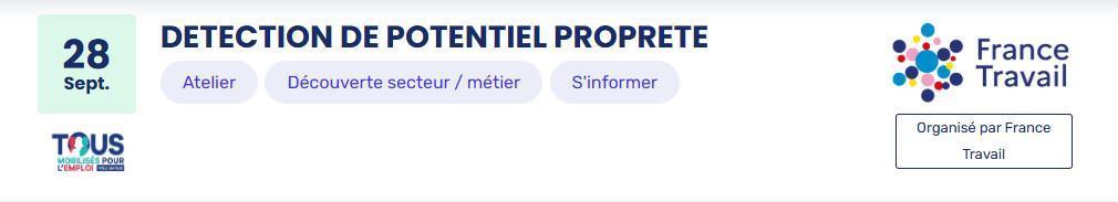 DETECTION DE POTENTIEL PROPRETE