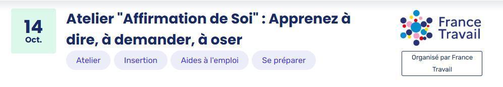 Atelier "Affirmation de Soi" : Apprenez à dire, à demander, à oser