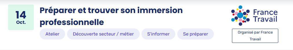 Préparer et trouver son immersion professionnelle