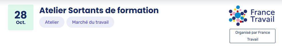 Atelier Sortants de formation
