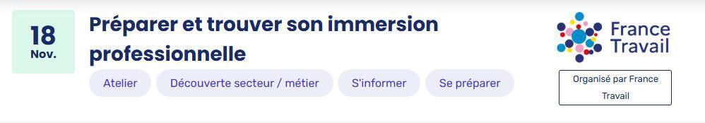 Préparer et trouver son immersion professionnelle