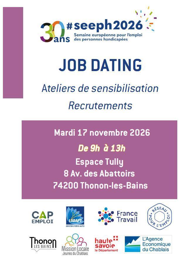 Job dating emploi et handicap 