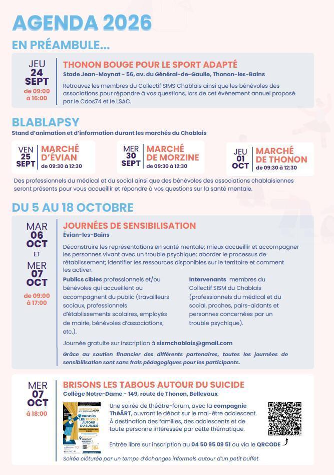 Semaines d'information sur la santé mentale
