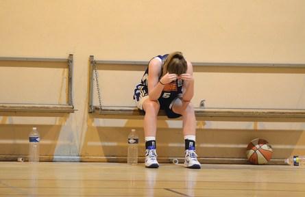 Fin de match. Toute la détresse de Léa BLATRIE se lit sur cette image...