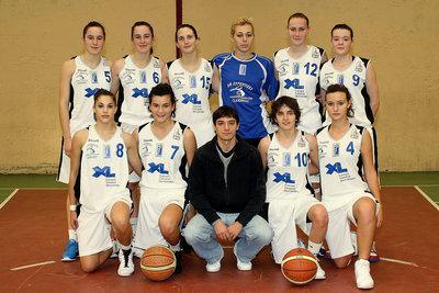L'effectif cadettes pour sablé, coach excepté puisque le coach sera Olivier LAFARGUE.