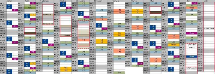 Et le calendrier fît son apparition!