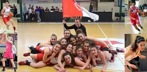 Jade GAILLARD (ABPR17), Mélissa SECCHIAROLI (Lyon), Margot DE FREITAS (Toulouse) et Még PEDROSO (Roche Vendée) entourent ici les qualifiées pour la finale : Roche Vendée