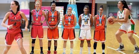 Le "5" du tournoi, avec Aline DUMONT (à gauche) et Margarida JUNQUEIRA (à droite)