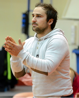 Béranger RUOL encourage ici ses joueuses lors du 1/8ème de finale victorieux contre le BLMA