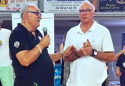 Jean-Paul REBATET (à gauche) et Eric LE PAPE à Lorgues l'été dernier