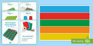 Friday ART: St. Brigid's Cloak weaving Friday ART: St. Brigid's Cloak weaving