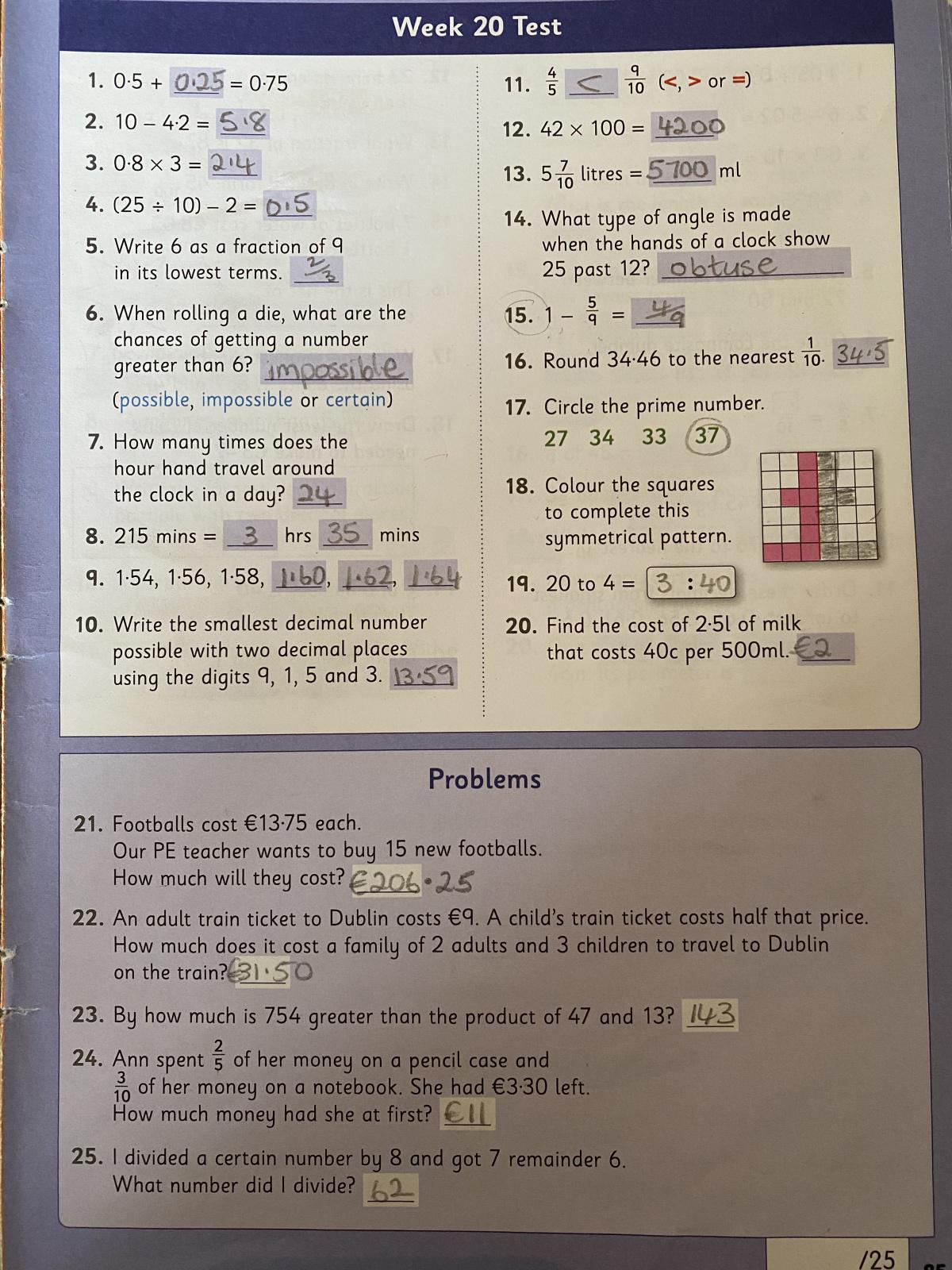 Work for Monday 15 th of February 