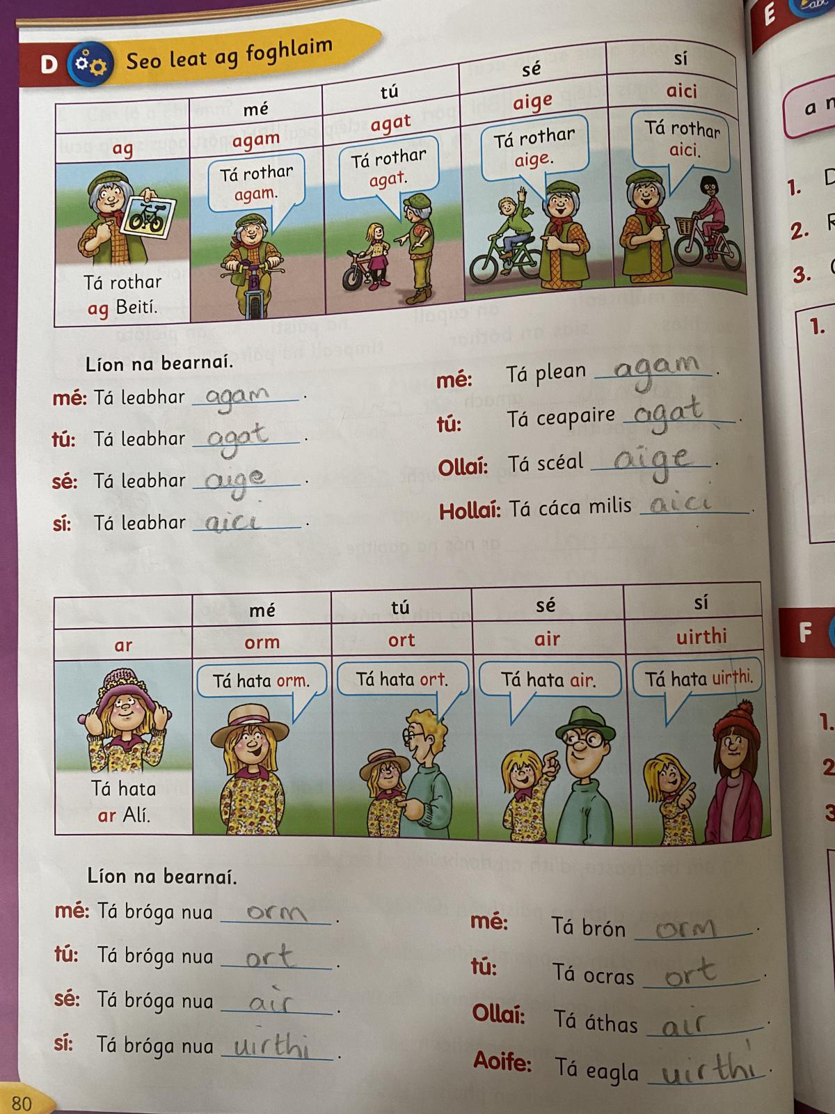 Work for Tuesday 23rd of February 