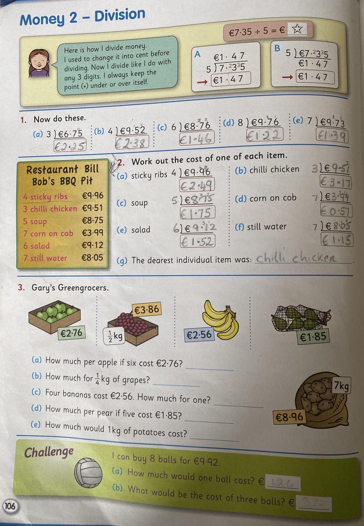 Work for Thursday 25th of February