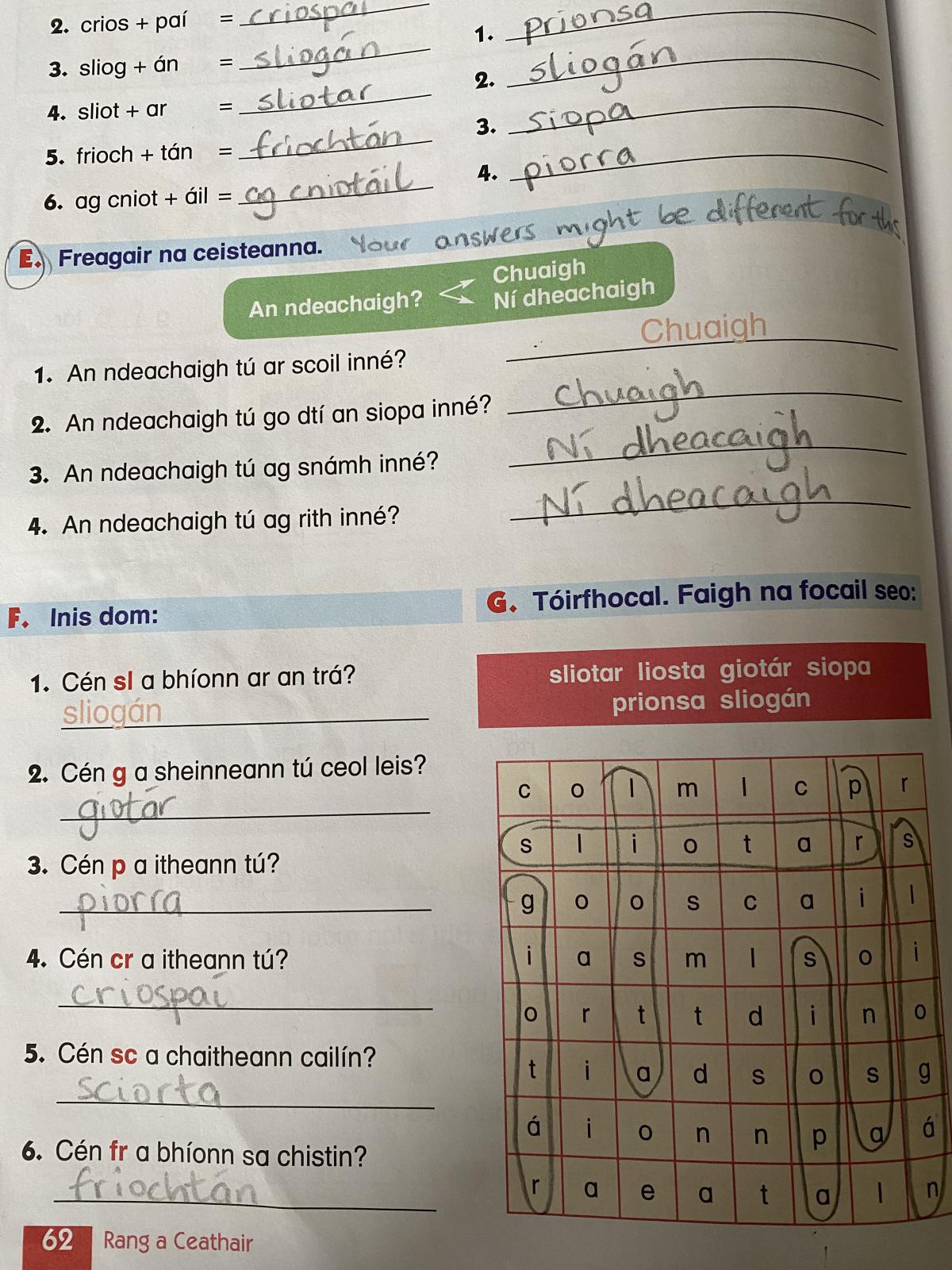 Work for Thursday 25th of February Work for Thursday 25th of February