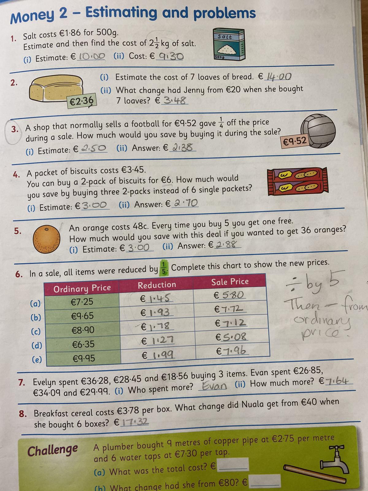 Work for Thursday 4th of March Work for Thursday 4th of March