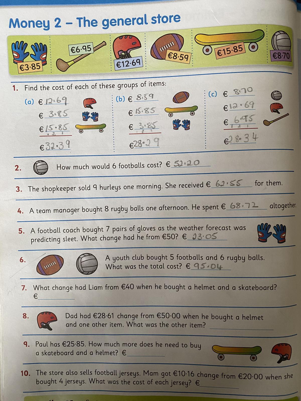 Work for Friday 5th of March Work for Friday 5th of March