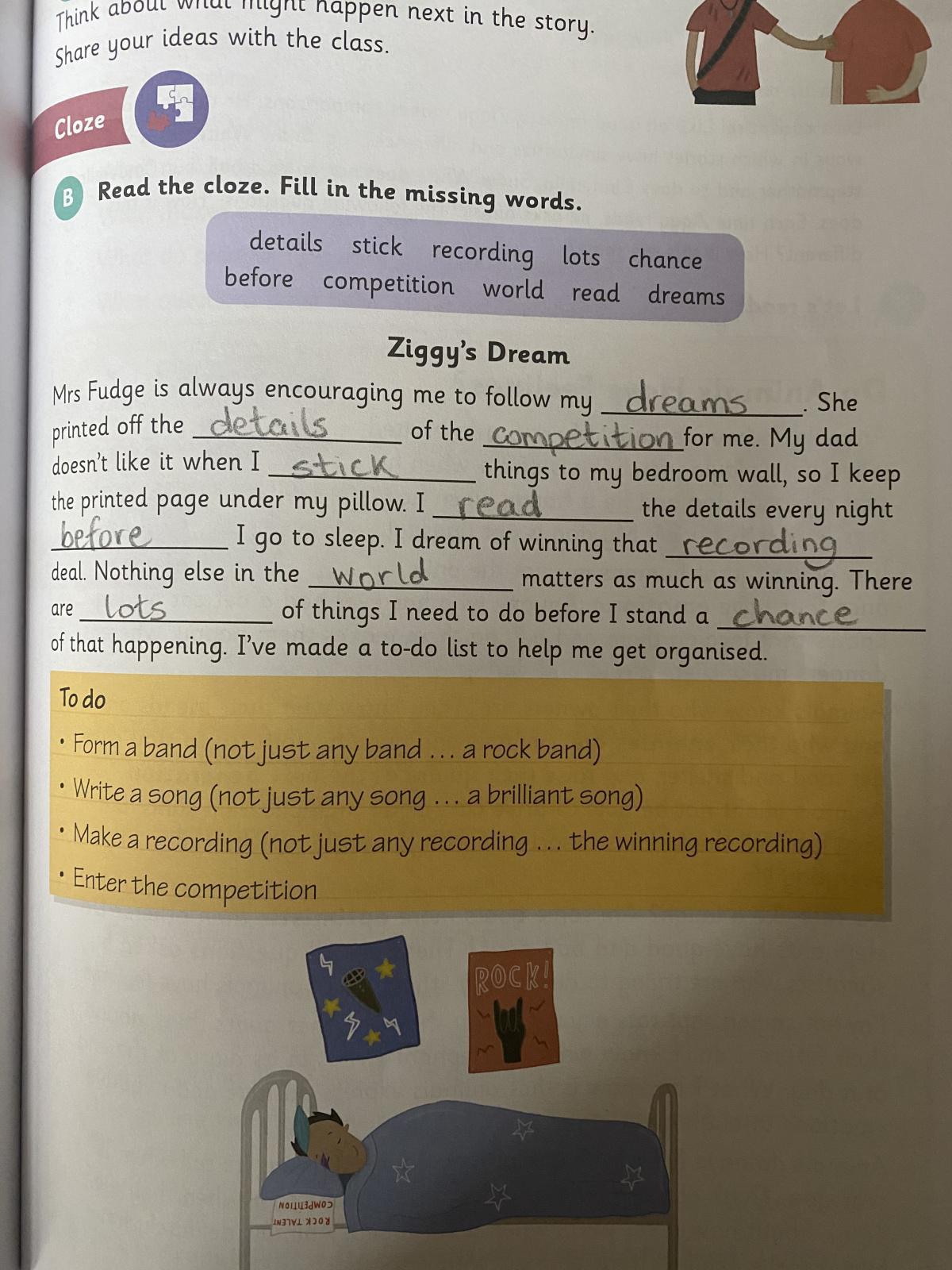 Work for Monday 8th of March Work for Monday 8th of March