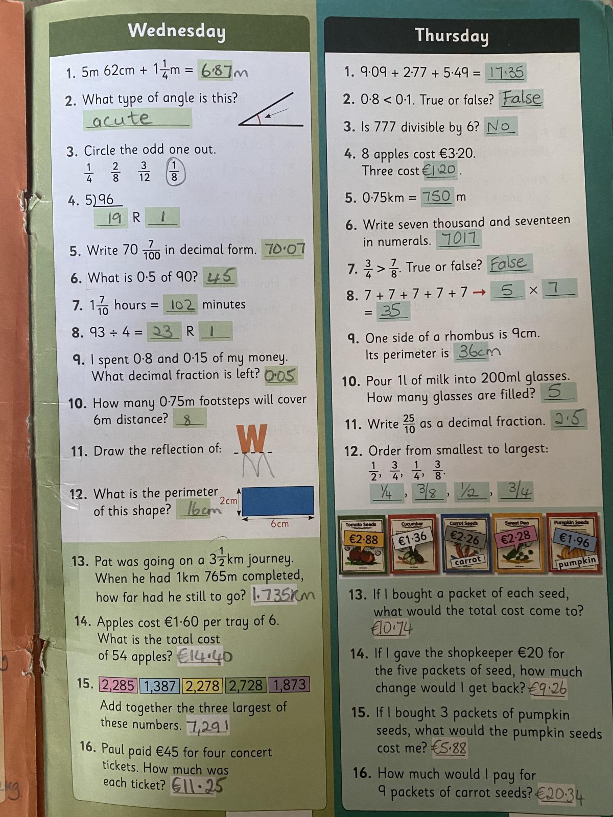 Work for Friday 12th of March Work for Friday 12th of March