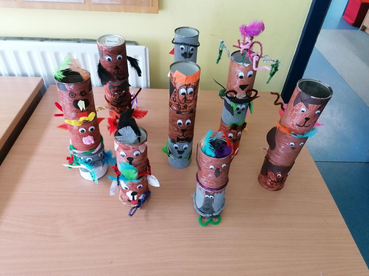3rd Class Native American Totem Poles