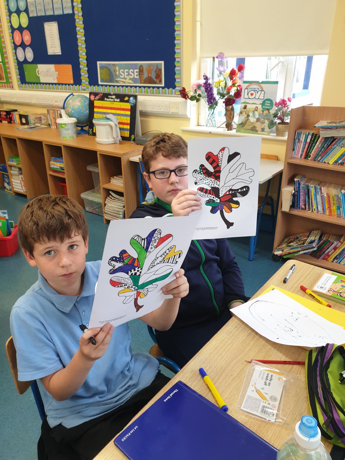 Zentangle Autumn Leaves Zentangle Autumn Leaves