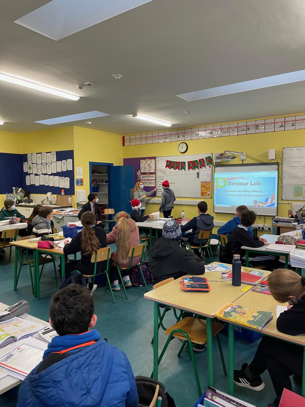 Loic Guyon visits Sixth Class Loic Guyon visits Sixth Class