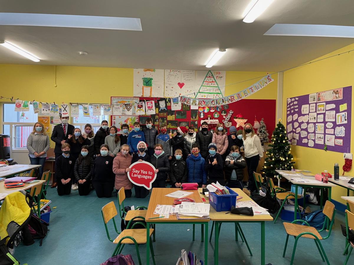 Loic Guyon visits Sixth Class Loic Guyon visits Sixth Class