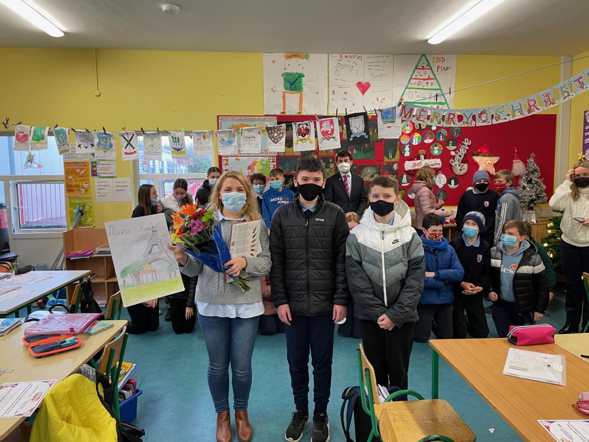 Loic Guyon visits Sixth Class