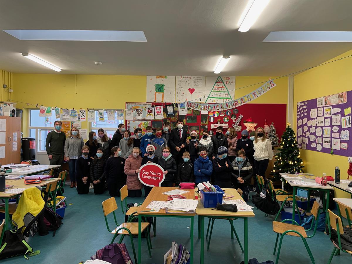 Loic Guyon visits Sixth Class