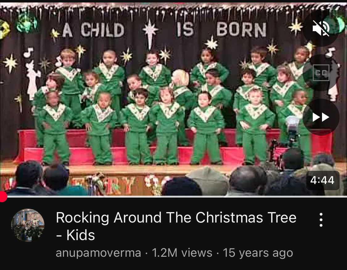 Senior Infants Christmas concert- Practice material