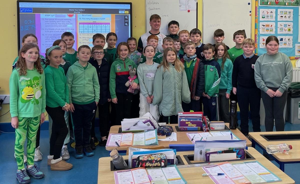 Welcome Tiarnán to Killinure NS and especially to Fourth Class