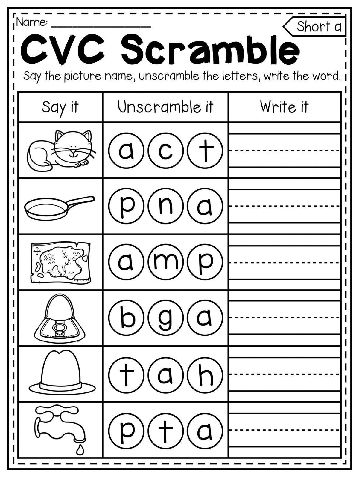 Junior Infants work for 9th January