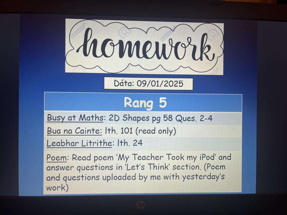 Work for 9/01/25